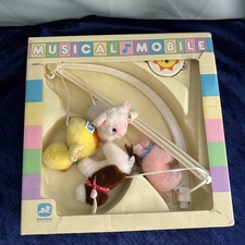 Vintage 1986 Baby Things by Dakin Musical Crib Mobile McDonald  s Farm open box