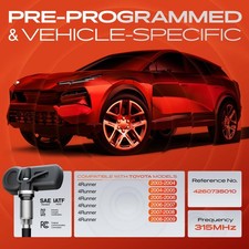 A-Premium 4PCS Pre-Programmed TPMS Sensors - 315MHz, Compatible With Toyota 4Runner 2003-2009, Replaces 42607-35010