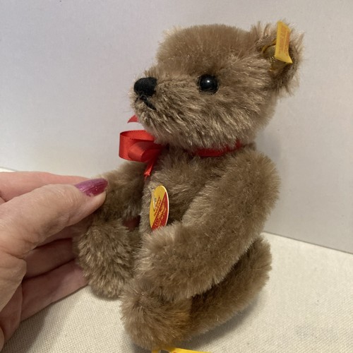 Steiff Mohair Teddybaer mit allen Etiketten und Ohrknopf - Bild 5 von 15