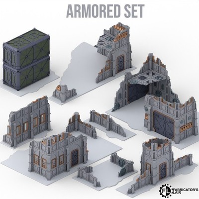 11th Edition Foldable Terrain - Armoured Set