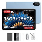 Blackview Mega 2 4G Android 15 Tablet 12 Pulgadas 36GB + 256GB 9000mAh Widevine L1