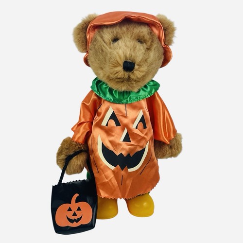 RARO Oso de Peluche Calabaza Dan Dee Halloween Truco o Trato Peluche Cuerpo Duro - Imagen 2 de 18