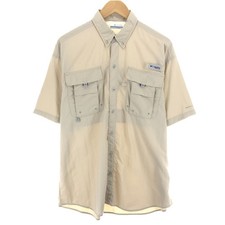 Used Columbia PFG button-down short-sleeve fishing shirt men's M