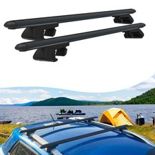 Roof Rack Cross Bars for Citroen Nemo 2008-2017 2 Pcs Black
