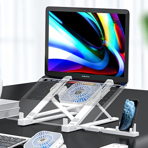 Foldable Laptop Cooling Stand with Cooling Fan Cooler Fan Stand for 11-17 inch - Afbeelding 8 van 14