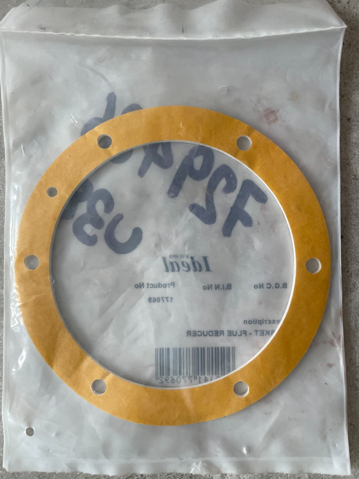 Ideal Keston Heat 45 55 Gasket - Flue Reducer 177069 New Genuine