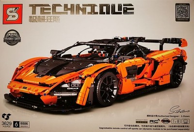 MC LAREN SENNA 1:8 RC SEMBO 8886 Klemmbausteine Bauset 3.629 Teile NEU