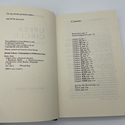 UPPER CIRCLE. A Theatrical Chronicle HBDJ by Kitty Black 1984 - Picture 12 of 18