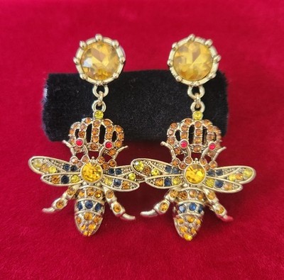 Heidi Daus Inspired Queen Bee Earrings