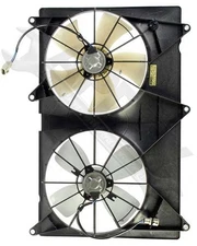 APDTY 731663 Dual Radiator & AC Condenser Cooling Fan Assembly