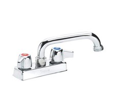 11-450L Silver Series Laundry Faucet, Deck Mount, 4" Centers, 6" Swing spout,...