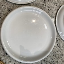 2 VINTAGE 1980s WHITE IKEA RONDO DINNER PLATES X 2 USED EXCELLENT CONDITION