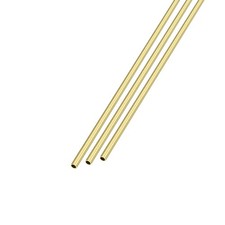 3Pcs Brass Tube 2mm OD x 0.2mm Wall T x 300mm L for Home Furnishing