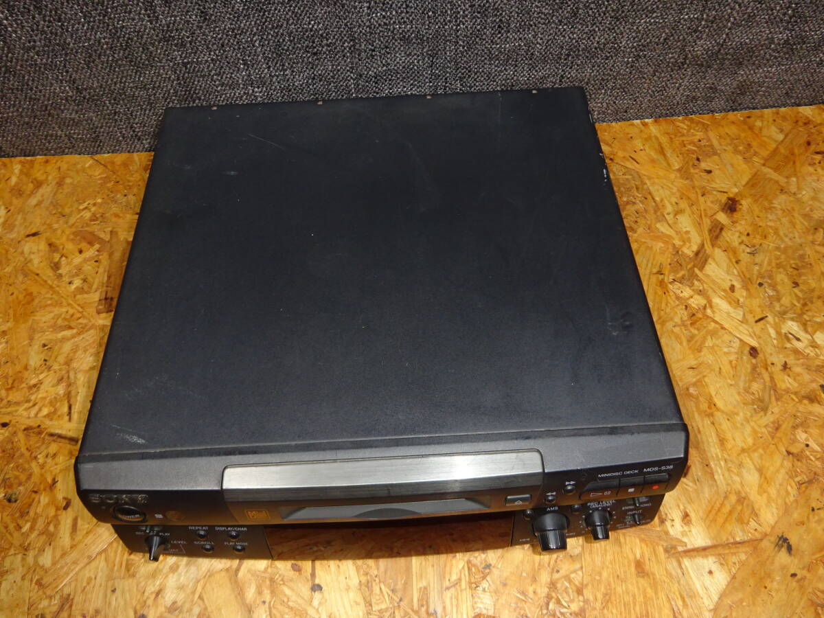 Sony MDS-S38 Black MiniDisc MD Deck Recorder Tested Working Japan