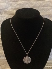 Vintage Silver St. George and the Dragon Charm Pendant