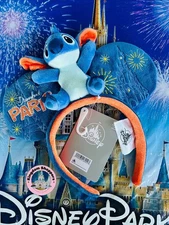 2025 Disney Parks Disneyland Paris Plush Stitch Ducks Ear Ears Headband New