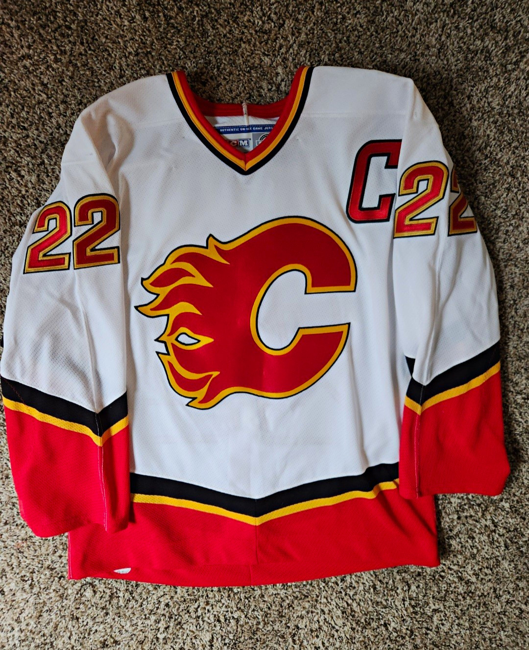 Craig Conroy Calgary Flames CCM Authentic On-Ice Jersey Hockey NHL Sz 48 