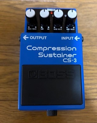 Boss CS-3 Compression Sustainer Guitar Effects Pedal Flat Back Used