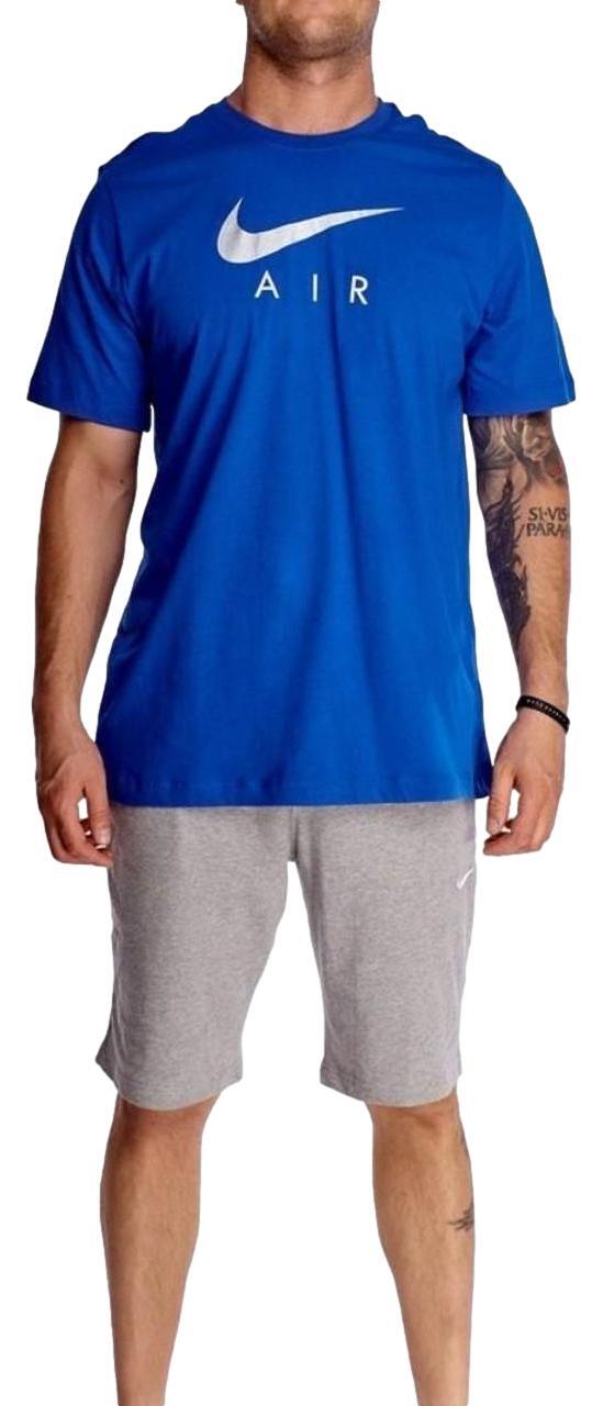Мужская футболка с графическим рисунком Nike Air Swoosh Shield Blueсеребристый металлик BV0626-430 4190₽