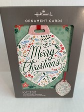 Hallmark Christmas Cards with Removable Ornament Box Of 10 Keepsake