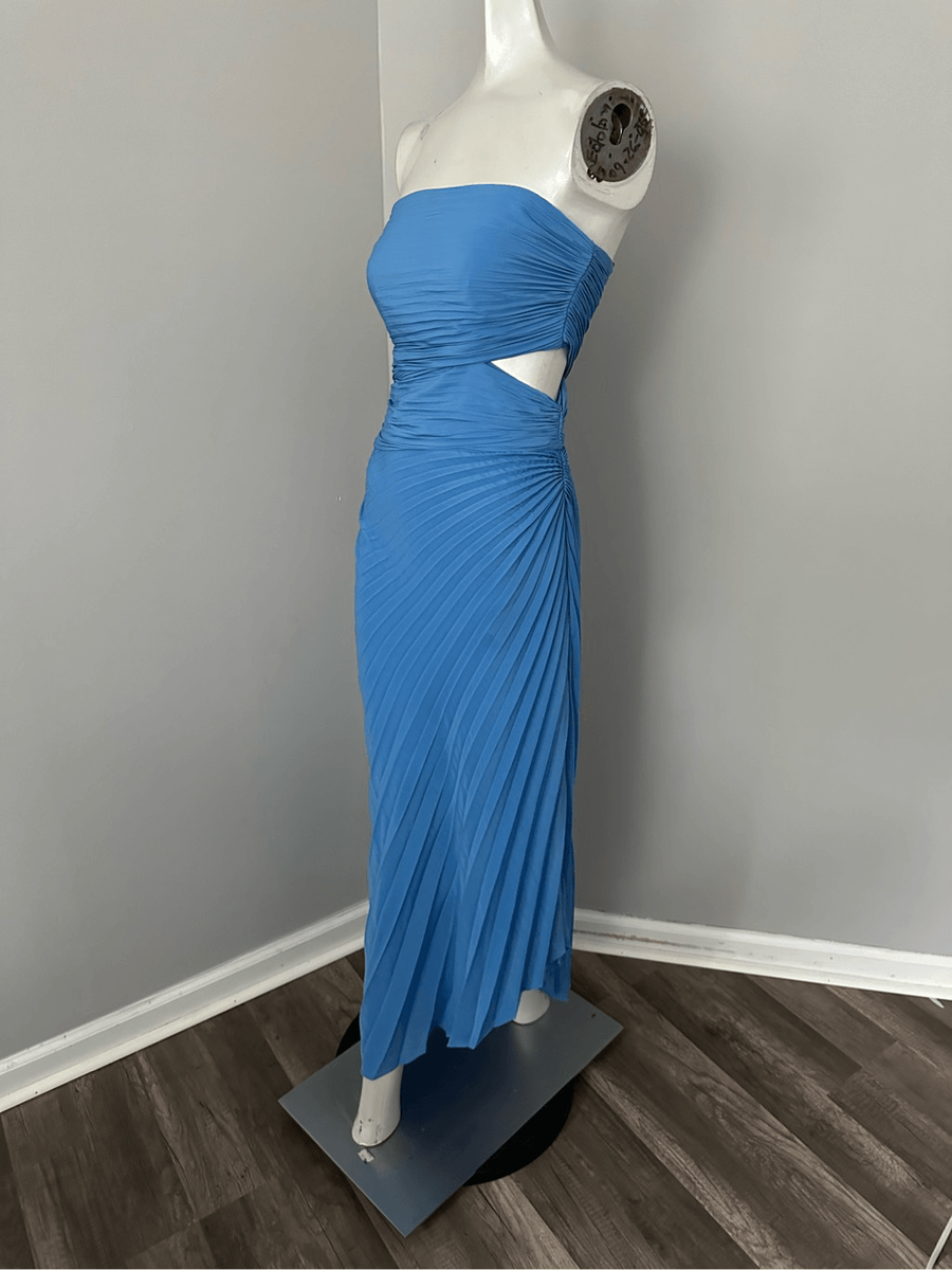 A.L.C. Women's Blue Andie Strapless Pleated Dress | eBay A.L.C. Women's Blue Andie Strapless Pleated Dress | eBay