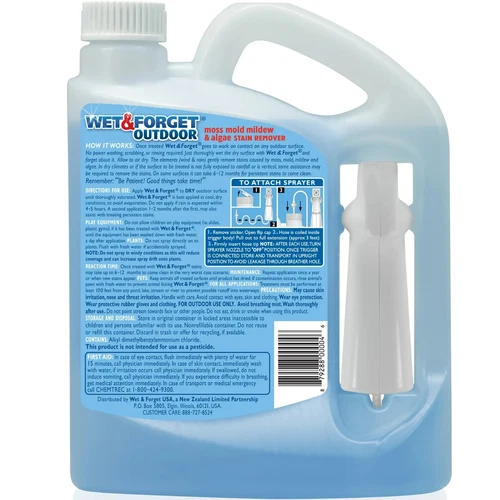 2PACK-Wet&Forget Liquid Outdoor Surface Cleaner For Use Moss Mold Mildew Remover - Picture 2 of 4