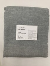 Pottery Barn Emery Linen Blackout Drape Panel Curtain Blue Dawn 50x 84" R118