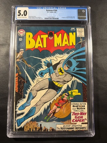 Batman #164 VG 5.0 CGC GRADED Off White/White DC Comics 1964