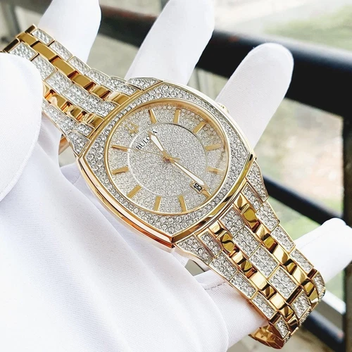 NEW Bulova Phantom Crystal Pave Dial Men's Watch 98B323
