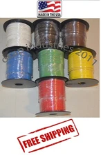 16 ga. 100' X 6 ROLLS = 600' PRIMARY AUTOMOTIVE WIRE COPPER STRANDED MADE IN USA