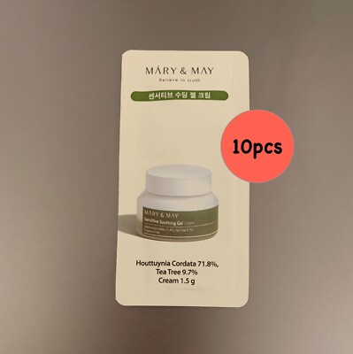 [MARY & MAY] Houttuynia Cordata + Tea Tree Cream 15g (1.5g x 10pcs)