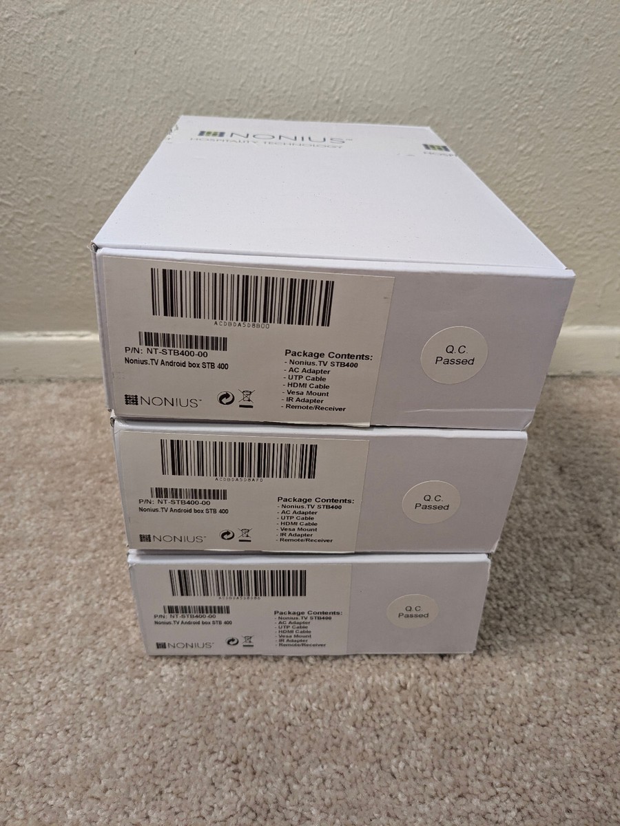 3x NONIUS TV Android box STB 400 NT-STB400-00 / FREE RETURNS | eBay