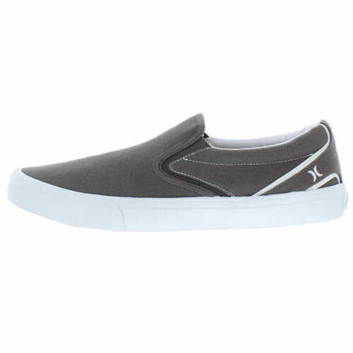 Hurley Men's Arlo Slip On Canvas Skateboarding Slip on Shoes (GRAYSize