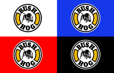 Bush Hog Premium Vinyl Decal Sticker 2-Pack - Front End Loader