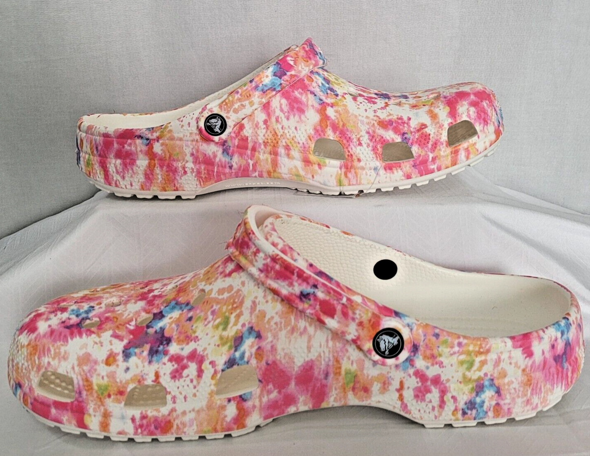 Crocs Men’s Pink & Orange Zing Tie-Dye Classic Lined Clog
Size M/13 Crocs Men main image 4