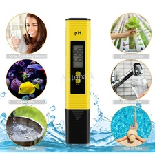 Digital Electric PH Meter LCD Tester Hydroponics Aquarium Water Pocket Test Pen