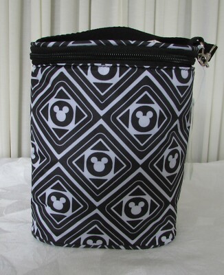 Disney Mickey Mouse Insulated Double Bottle Holder Lunch Tote Bag Baby NWT