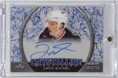 2017 Leaf Invictus Hockey Jack Eichel 9/15 Auto #CS-JE2 Crystalline Autograph