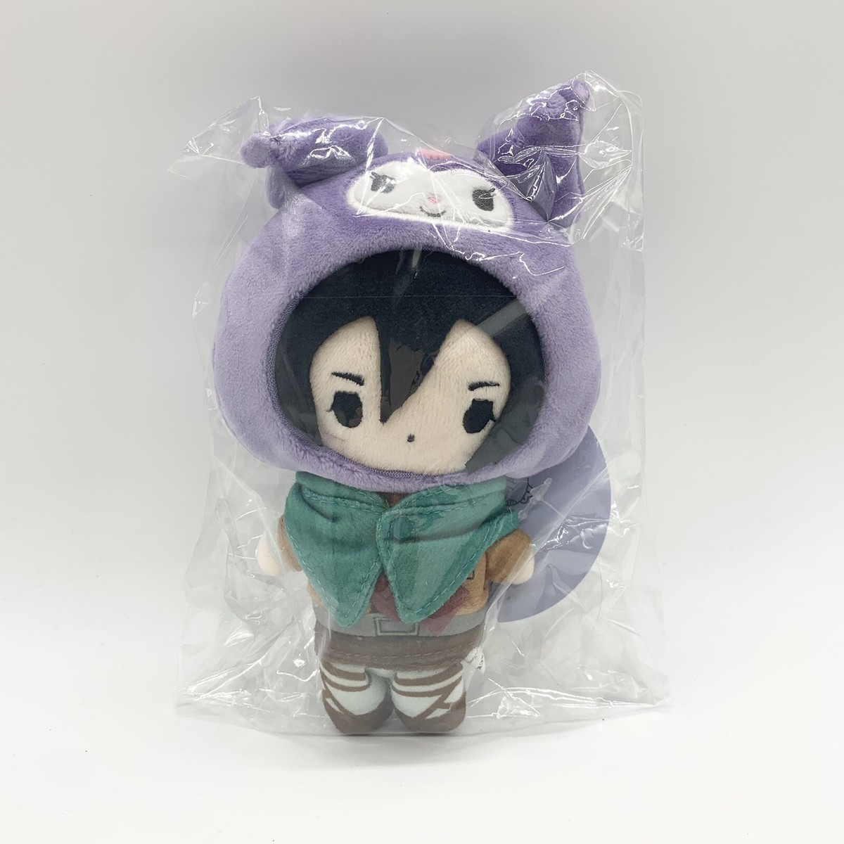 Attack on Titan x Sanrio Mikasa Ackerman Kuromi Munyugurumi Mascot