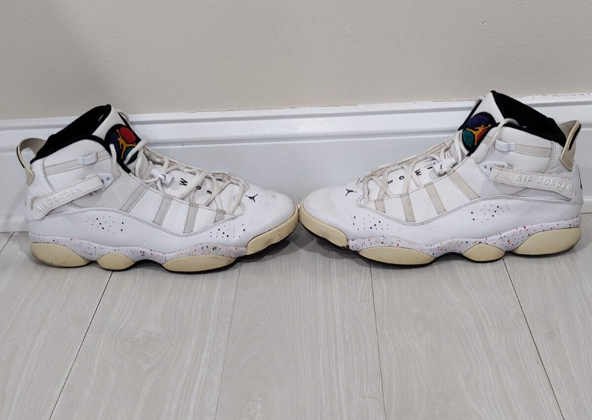 Nike Air Jordan 6 Rings Confetti Paint Splatter Sneakers Nike Air Jordan 6 Rings Confetti Paint Splatter Sneakers
