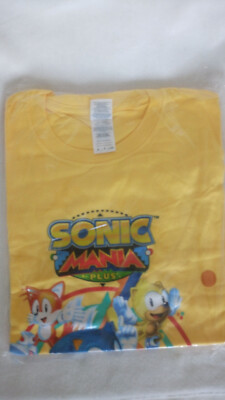 T-SHIRT zu VIDEOSPIEL SONIC MANIA PLUS Gr.: S / 100% BAUMWOLLE NEU!
