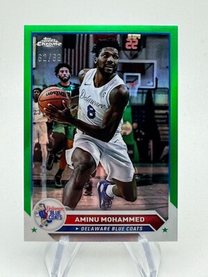 2023-24 Topps G-League AMINU MOHAMMED Green Refractor /99 #18