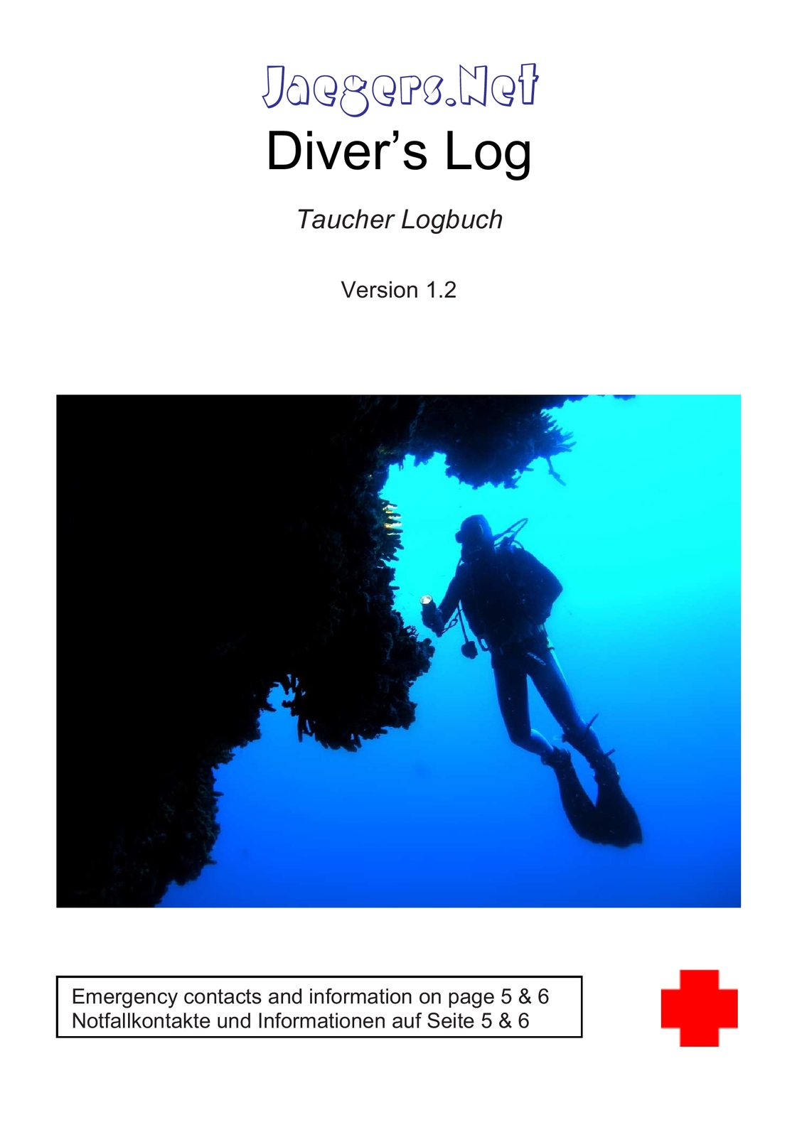 Thumbnail - Jaegers.net Diver's Log - Taucher Logbuch (buch)