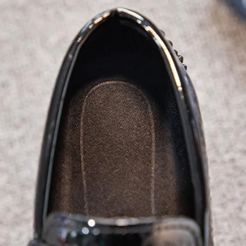 Niños Moda Cuero Zapatos Escuela Niños Fiesta Boda Vestido Zapatos Informales Mocasines Foto 3 de 4