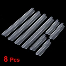 8pcs Plastic Transparent Strip Protector Car Door Edge Guards