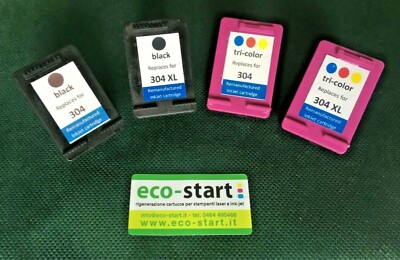 Cartucce Colore E Nero HP Kit Inchiostri Originali HP 304/304XL - Nero E Colori, Per DeskJet 2620, 2632, 3730, Envy 5000 E Altri Cartucce Stampante - Foto 8