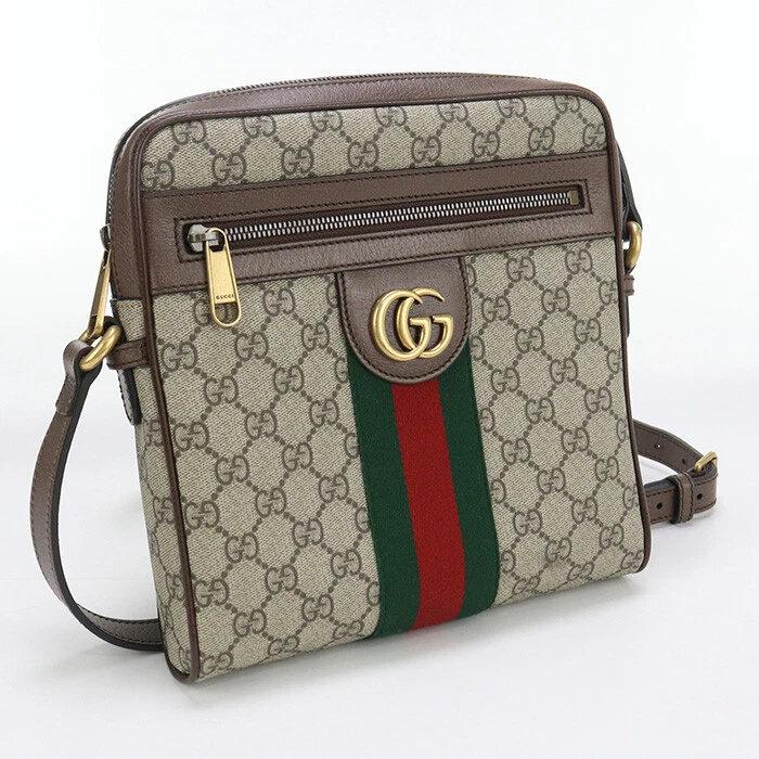 GUCCI GU89699 Petit sac Ofidia sac à bandoulière GG Supreme toile beige homme