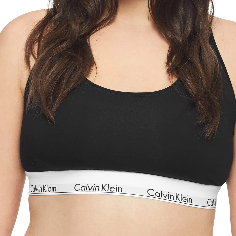 Calvin Klein 301594 Women's Modern Cotton Bralette Non-Wired and Non paded, XS - Image 2 of 3