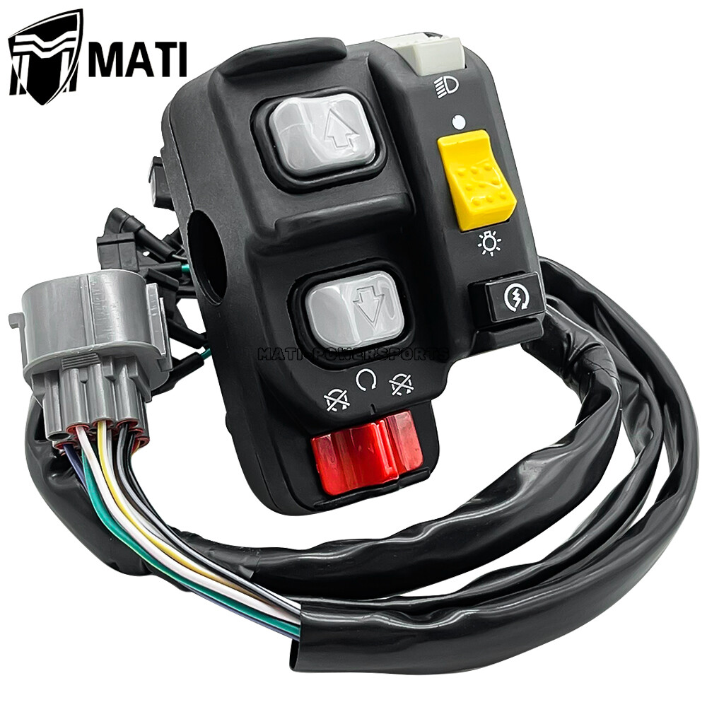 M MATI Handlebar Control Switch For Honda Rancher 420 TRX420FM/TM 2007-2008 - Start/Stop, Headlight Hi/Lo