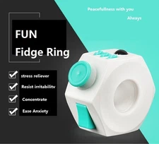 Fidget Cube Fidget Ring Anxiety Stress Relief Therapy Focus Gift For Adult Kids